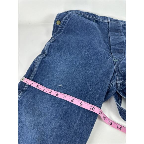 Big Smith Denim Bib Overalls Mens Workwear Carpenter Hammer Loop Made in USA - Picture 7 of 8